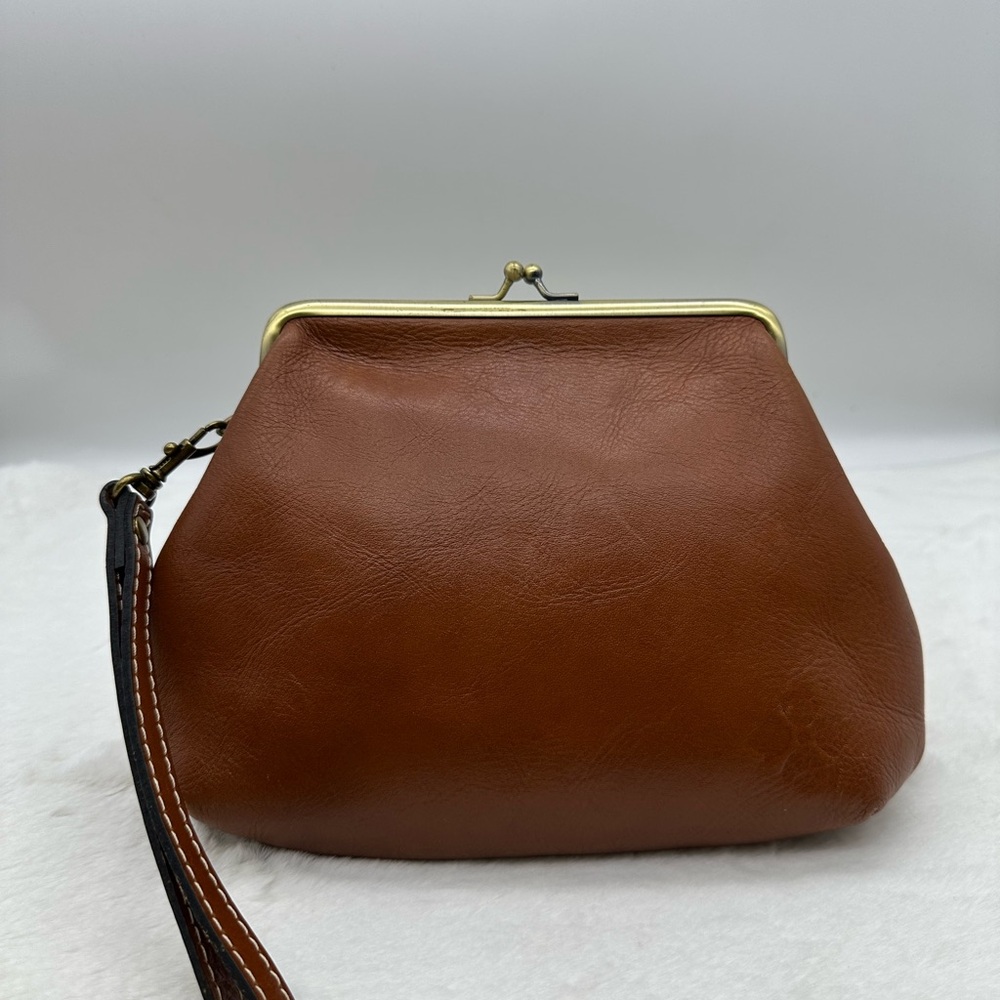 Patricia Nash Tan Leather Wristlet